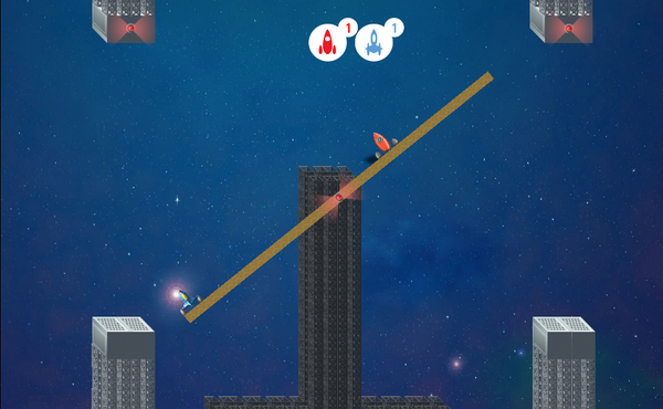 Soulareus's tweet photo. Prototyping a new #HardLander level with a giant free spinning platform.  battle Teter-totter! #indiegame #indiedev http://t.co/CWUv20YgXU