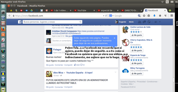 CharlyM03's tweet photo. Oye @FolagoR, mi Facebook no te quiere ver ni publicado e.e xDDD http://t.co/251PDGHoSi
