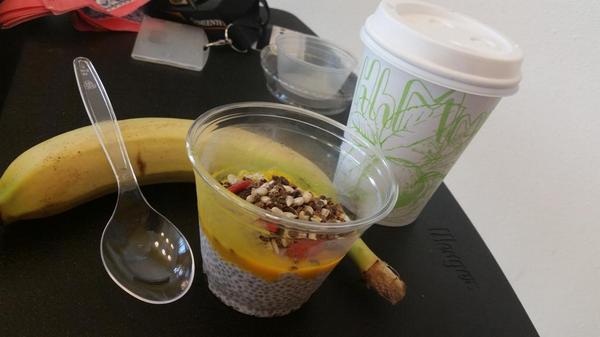pianist_ndoucet's tweet photo. Interesting looking breakfast! #healthy #seeds #vegetarian #newlifestyle #newhealthymenuatwork #barboon http://t.co/F6tCJgNiqq