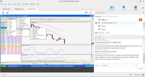 LIVE REPORT: Sesi diskusi yang seru. Banyak informasi yang bisa didapat mulai dari indikator sampai demo di Hongkong.