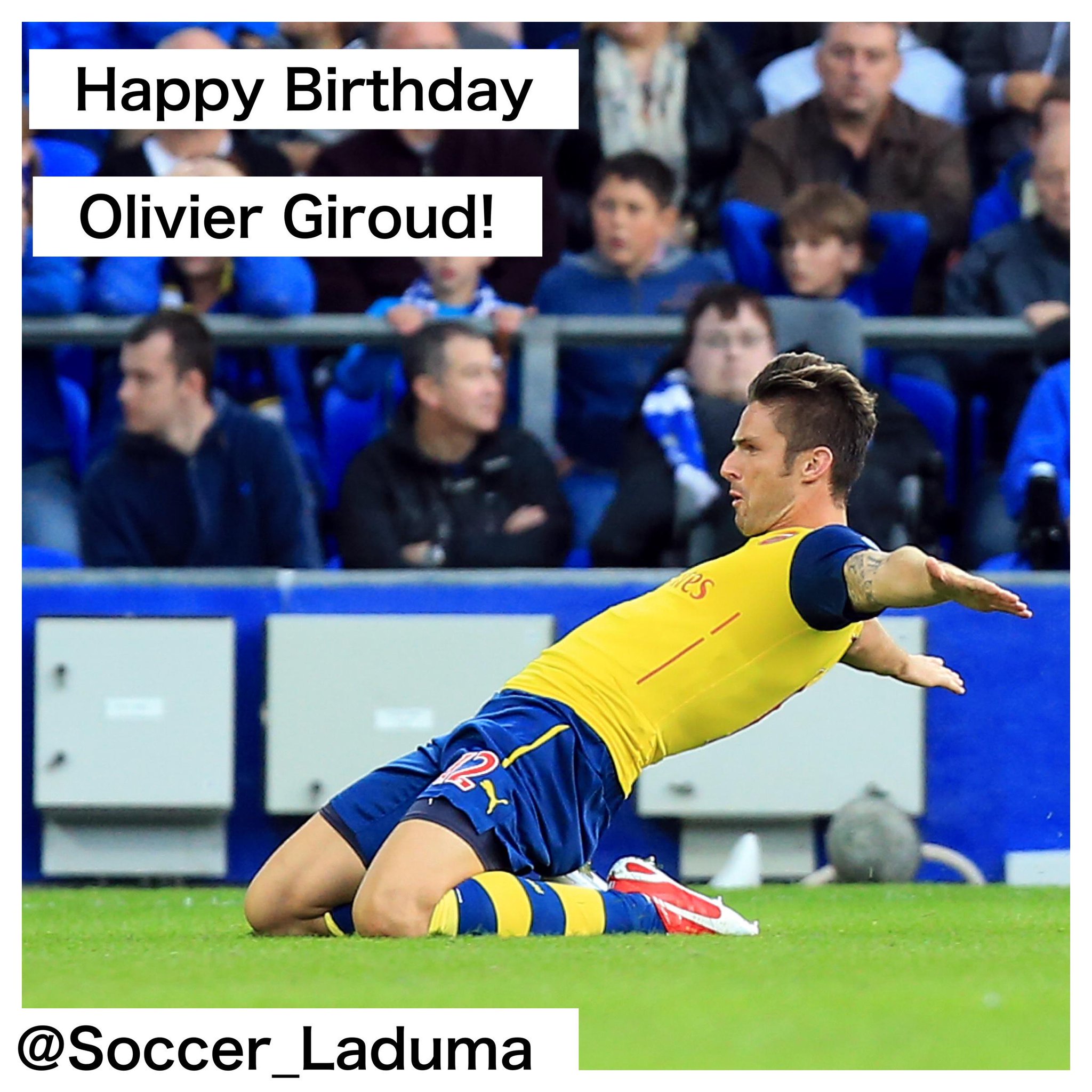 Lets wish a Happy Birthday to Olivier Giroud! Have a great day ! :)  
