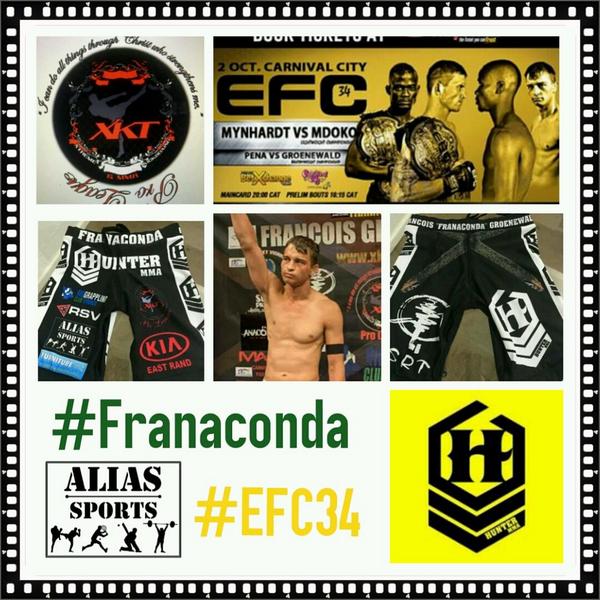 @Franamma going for gold in new <a href="/huntermma13/">Hunter13</a> shorts!
<a href="/EFCworldwide/">EFC Worldwide</a> <a href="/krugerjpMMa/">jp kruger</a> @XKTProLeague <a href="/africa_mma/">MMA AFRICA</a> <a href="/KNUXX_SA/">KNUXX SA</a>