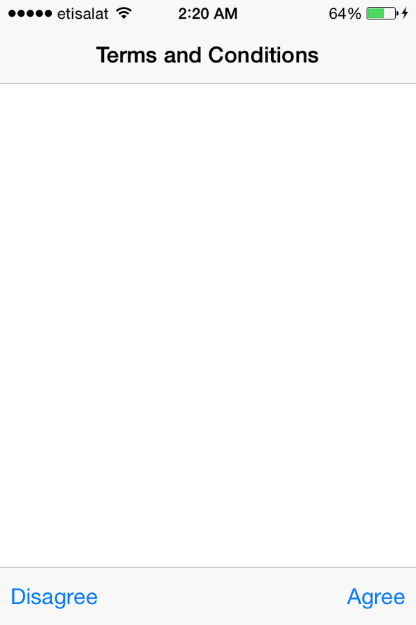 PUCK YOU #Apple.. Making me agree to a blank page pku