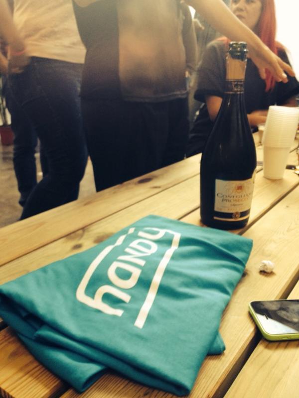 Bubbles in the office for Handy team birthday. Happy Birthday Veronica!