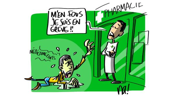BFMTV's tweet image. Le Na! du jour: grève et pharmacie bfmtv.com/diaporama/le-d…
