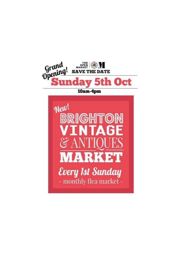 inmyroomcouk's tweet photo. I am pleased to announce that We shall be participating in the inaugural Brighton Vintage &amp; Antiques Market on Sunday http://t.co/CWnT4DH4XP