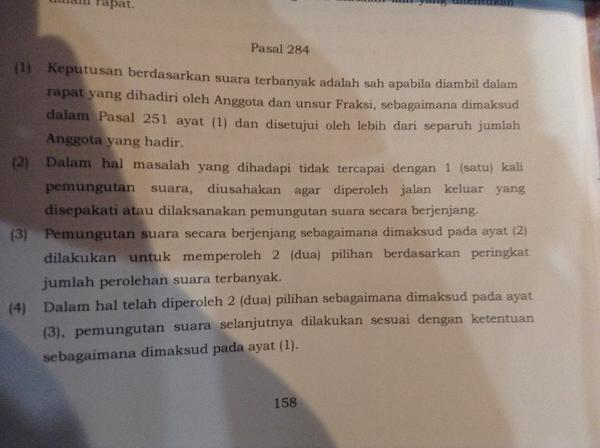 pramonoanung's tweet photo. Selalu ada celah untuk menggugat UU Pilkada dgn Tatip DPR pasal 284 ayat 1 ttng persetujuan #DPR http://t.co/EPJ0BKh9bk