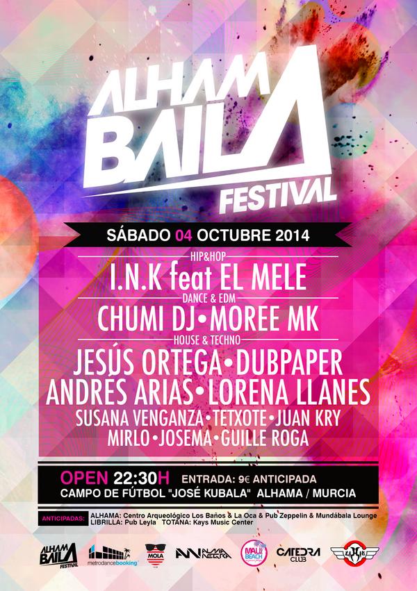 Retweet y Baila! Consigue una las 5 entradas que sorteamos! El viernes diremos los ganadores! Suerte!! #AlhamaBaila