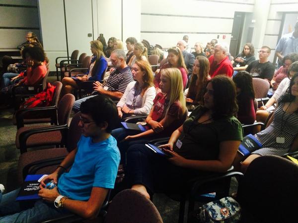 timothydburke's tweet photo. Our High School Journalism Workshop kicks off. Thanks to all of our schools, advisers and young journalists!! http://t.co/YDEGgFvWj3