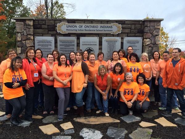 @AnishNation @Nonanon_anon Staff on #orangeshirtday honoring #IndianResidentialSchool victims and survivors.