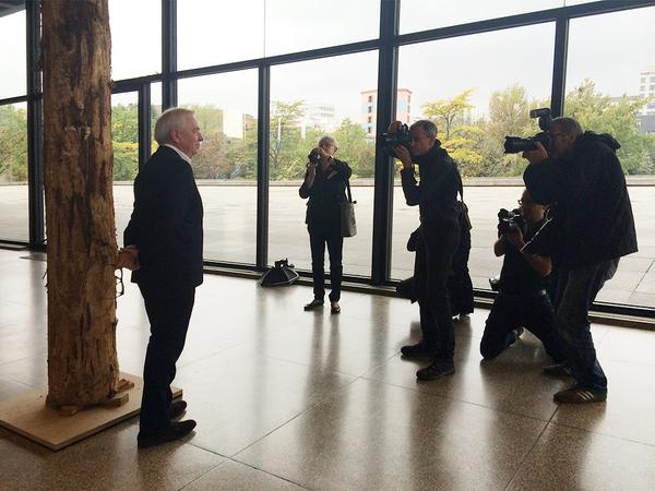 crazy #media at today's #pressconference for <a href="/ArchDaily/">ArchDaily</a> #davidchipperfield #architecture and #mies in #Berlin