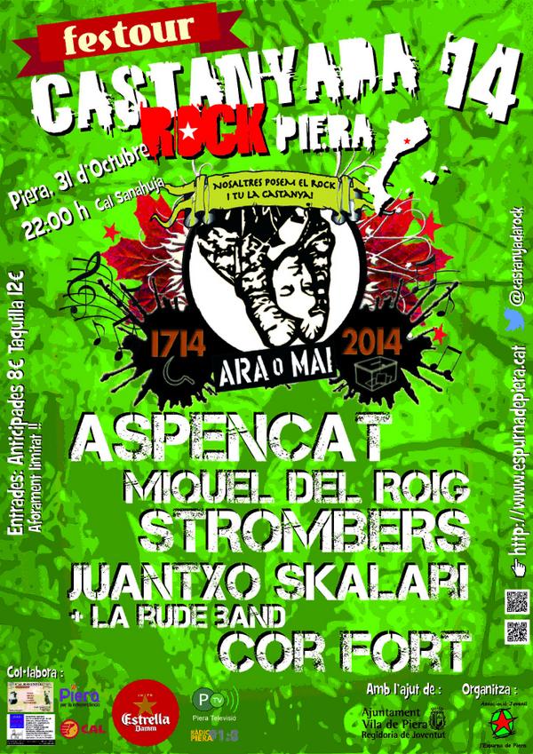CastanyadaRock's tweet photo. ATENCIÓ CONCURS #CRK14! Qui faci RT d'aquest tuit entra al sorteig d'una entrada doble! Data límit 7/10/14! #AraoMai http://t.co/pYPMnghgLv