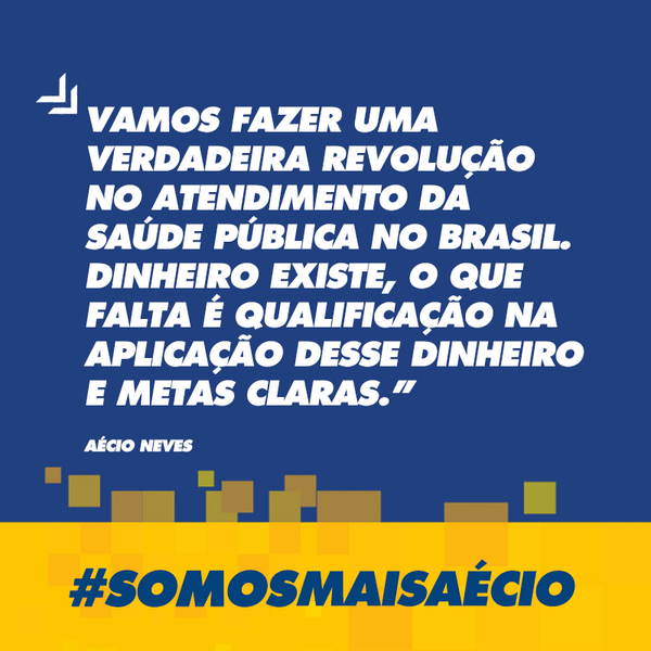MaisAecio's tweet photo. .@AecioNeves: "Vou fazer uma revolução no atendimento da saúde. Dinheiro existe, falta é qualificação na aplicação." http://t.co/rO95O2TdKU