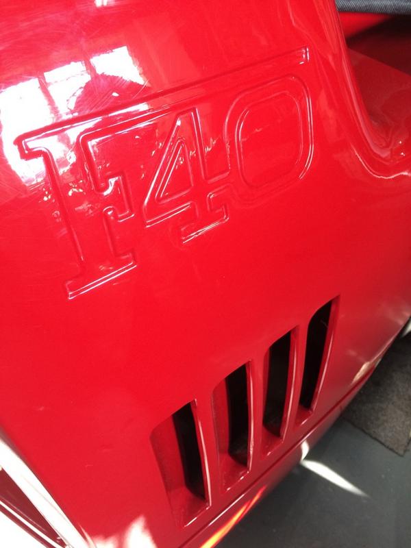 #Ferrari #F40 in for a full retrim. Using our original spec materials.
