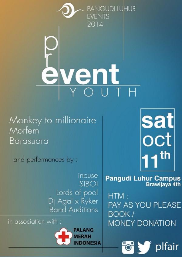Pre Event of PL Events 2014 on October 11. Performances by <a href="/morfem_band/">morfem_band</a> <a href="/monkey2mill/">MonkeyToMillionaire</a> <a href="/BARASUARA/">BARASUARA</a> <a href="/incuse_/">incuse</a>