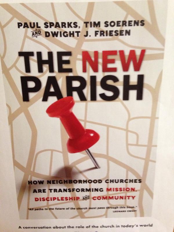 Prepping our book study "The New Parish" to discuss how we move from worship as an event, to an everyday posture.