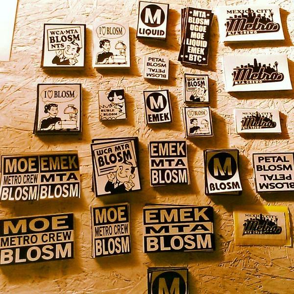 CrrlaMirlss's tweet photo. #BLOSM #MTACREW #WCACREW #NTSCREW with the #handmade #silkscreened #vinyl #stickers #stickerporn #slaps #slaptags... http://t.co/nwRK3KUA61