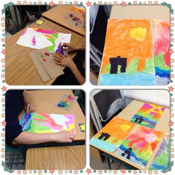 "<a href="/porter_ae/">Amanda Porter</a>: The JIs loved using pastels and gaining inspiration from <a href="/tedharrisonart/">Ted Harrison Studio</a> #arted #love2learn #canadian "