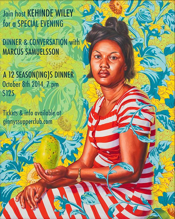 Kehinde Wiley (@kehindewileyart) on Twitter photo Please join me for a special night at <a href="/GinnySupperClub/">Naughty Ass</a> with <a href="/MarcusCooks/">Marcus Samuelsson</a> on October 8 Please join me for a special night at <a href="/GinnySupperClub/">Naughty Ass</a> with <a href="/MarcusCooks/">Marcus Samuelsson</a> on October 8