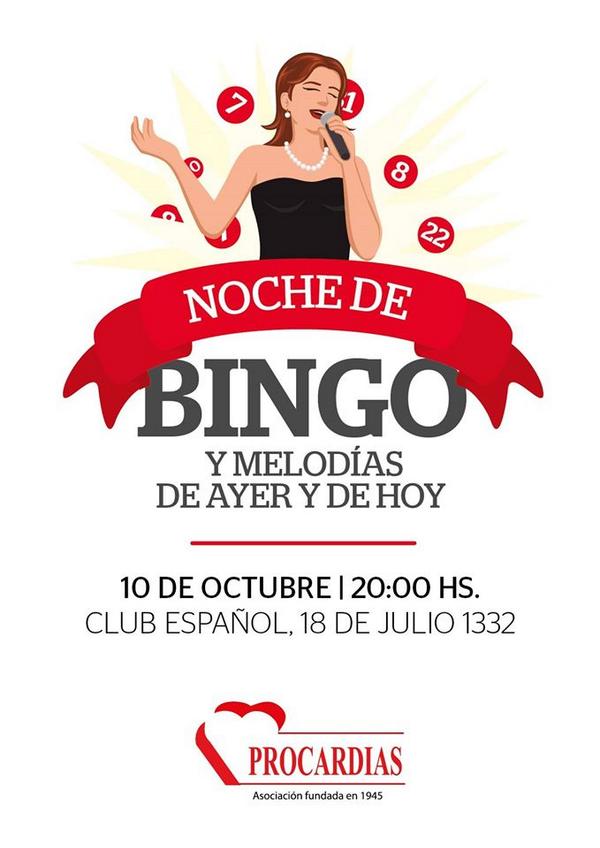 El viernes 10 de octubre en el #ClubEspañol habrá #Bingo!
<a href="/RosarioJurez1/">Rosario Juárez</a> <a href="/Petisa_uy/">PETISA</a>