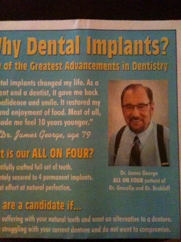 gopper11's tweet photo. @Brenton78 I didn't know James Lipton was a dentist????? http://t.co/WV17m0F7h0