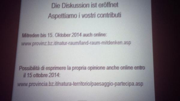 Wie stellst du dir unser Südtirol in Zukunft vor? Diskutiere online mit! #Raumordnung #Landschaftsschutz #Südtirol