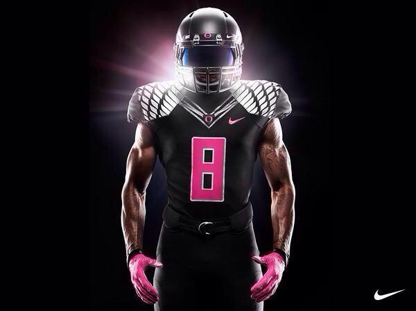 AthleteSwag's tweet image. Oregon's Breast Cancer Awareness Nike uniforms for Thursday's game