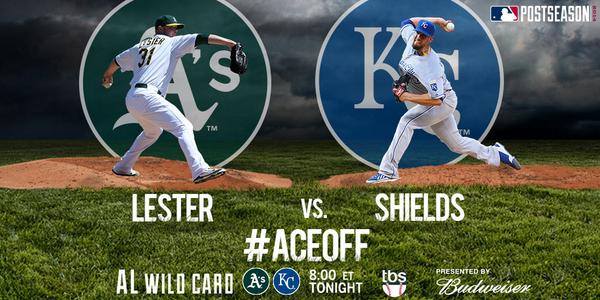 MLB's tweet photo. .@JLester31. Big Game James. The AL #WildCard. Win or go home: http://t.co/zLxTN6PbjP #AceOff http://t.co/7QshWNbDLR