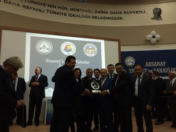 Aksaray için üreten, ihracat yapan, istihdam sağlayan ve vergisini ödeyen tüm girişimcileri tebrik ediyorum.