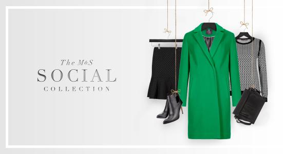 marksandspencer's tweet photo. 15 looks as chosen by you. View the #SocialCollection outfits here > http://t.co/iwmI04oiIZ #LookOne http://t.co/9RZsGT21tp