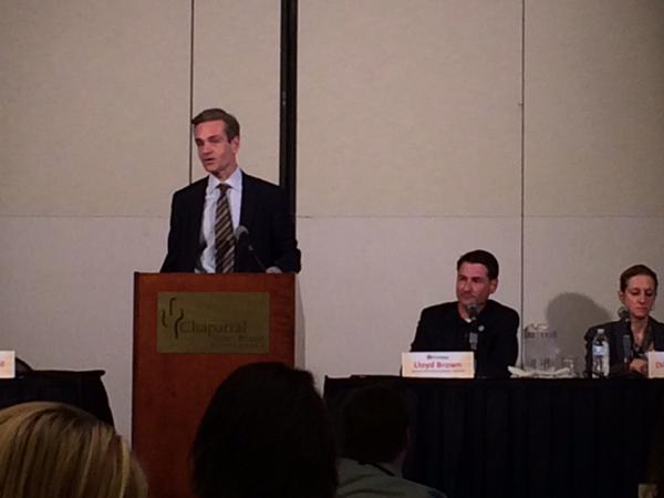 KristiSandal's tweet image. Brian Turmail, AGC, speaks to #transcomm on working w/ DOT&apos;s on importance of transportation investment. @AGCofSD