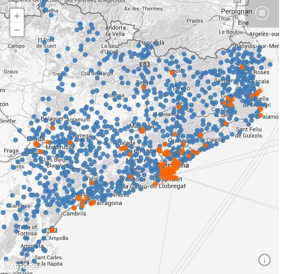 3CatInfo's tweet photo. El suport municipal al #9N en un sol mapa http://t.co/5yOxMJwHPj #ConsultaTV3 http://t.co/LJJ2dbbh5r