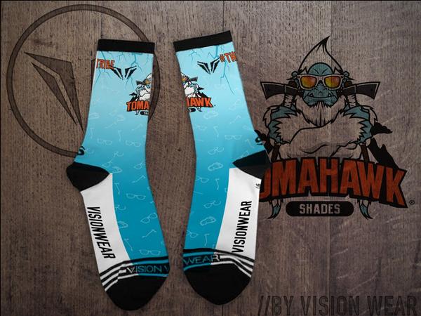 vision_lacrosse's tweet photo. @TomahawkShades how about these babies #socks #shades #tomahawkshades #lax #lacrosse #midcalves #visionwear http://t.co/YZf2apBJQW