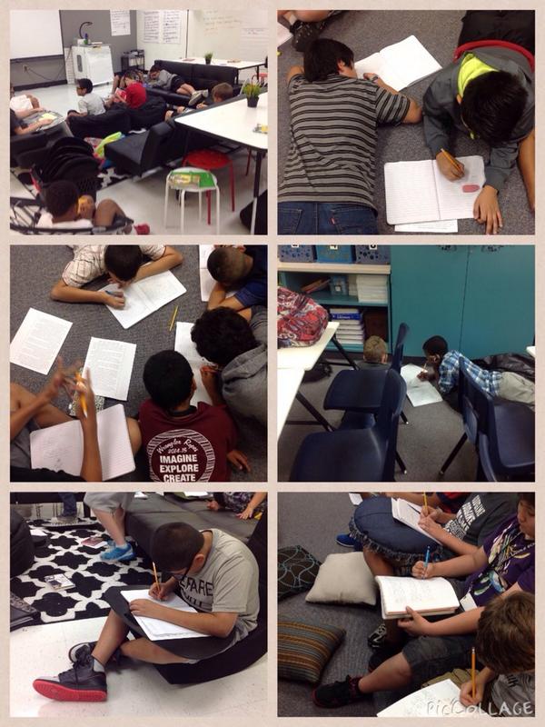 Who says boys don't write?  Boys writing workshop on descriptive writing with 6th grade boys <a href="/Hedrick_MS/">Hedrick MS</a>
