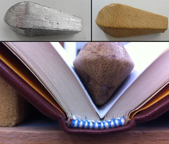 keiramckee's tweet image. From sea fishing gear to handy paper repair weight. Think (hope!) this will be useful. #bookconservation #paperrepair