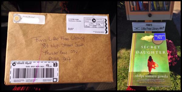 FinnsLibrary's tweet image. Mail arrived for #FinnsLittleFreeLibrary, a wonderful story about family. #friends #TBay #LittleFreeLibrary #thankyou