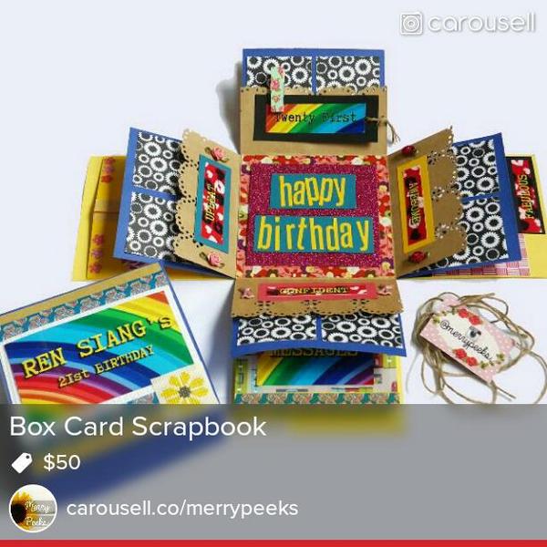 TheLibraDaily's tweet photo. Selling Box Card Scrapbook $50 http://t.co/nA5nN13ak2 #carousell @thecarousell http://t.co/F2AruxAVo4