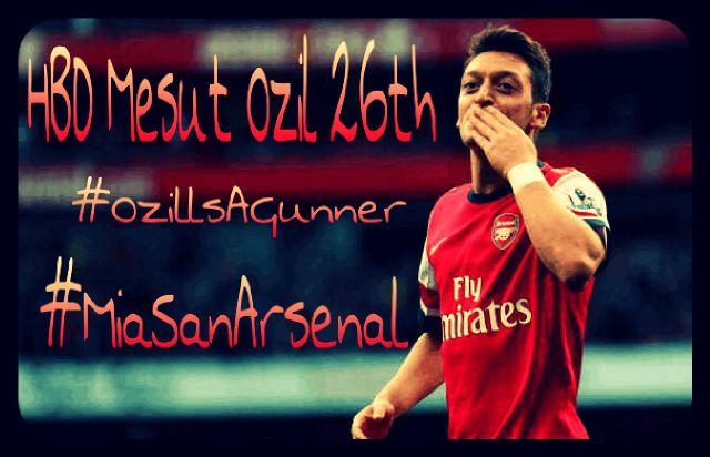   Happy Birthday Mesut ozil,,We love you  