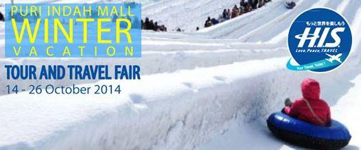 Ayo kunjungi Puri Indah Mall Travel Fair 14 - 26 Okt 4.Dtg ke booth HIS Travel &amp;dptkn penawaran terbaik untuk liburan