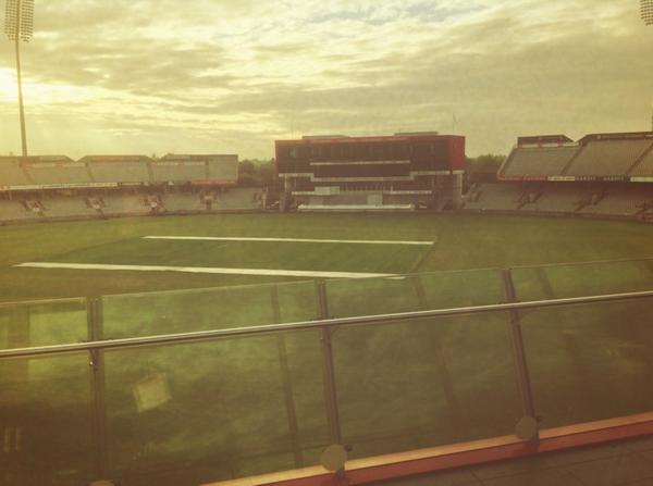 Great view onto the pitch <a href="/LancsCCC/">LancsCCC</a> #schoolled