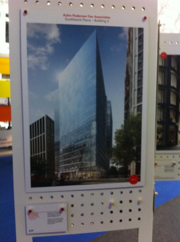 waitey's tweet image. New pictures of KPF&apos;s Southbank Place London at #mipimuk #architecturetomorrow