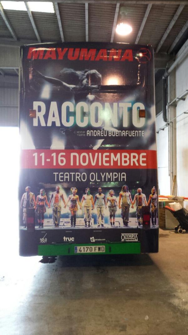 el bus turístico de Valencia está a punto de lanzarse a la calle con nuestra imagen en él <a href="/teatroolympia/">Teatro Olympia</a> 11 a 16 nov