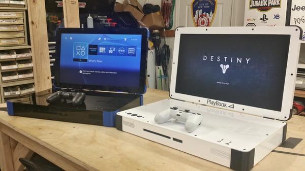 eurogamer's tweet photo. The PlayBook 4 is a $1400 PlayStation 4 laptop. Tempted? http://t.co/YqSSncT2jF http://t.co/hRX7C9xp04