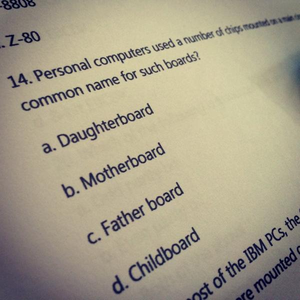 Eineh25's tweet image. How on earth could these choices be more obvious? 😳 Gaaaah! Hahahahah #CompOrg