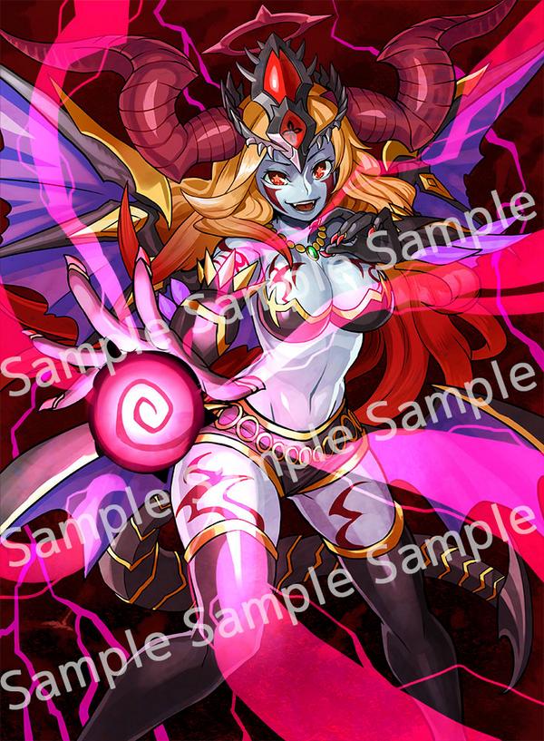 パズドラtcg公式 イラスト紹介 さらに覚醒ヘラもご紹介します ダークかつクールなイラストに仕上げていただきました ヘラの イラストは進化前 後ともに茶壱さんにご担当いただきました Padtcg パズドラ Http T Co Il9ffa3jwc Twitter