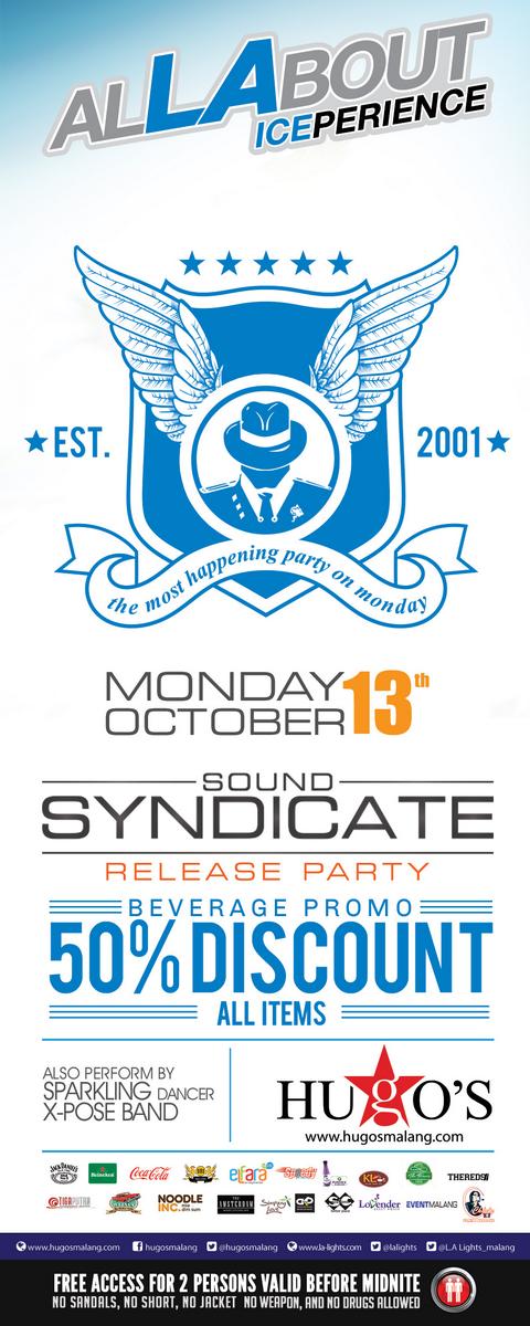 eventmalang's tweet photo. Tonite! #UniversityParty w/ #SoundSyndicate | Oct,13 @HugosMalang | CP: @FannyLhanetz @rizalul_habib http://t.co/ZMRUVLpkbT