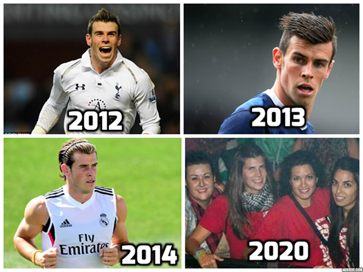 Footballogue Humour L Evolution De Gareth Bale Via Insolitefoot Http T Co Ok9jlnuxro Twitter
