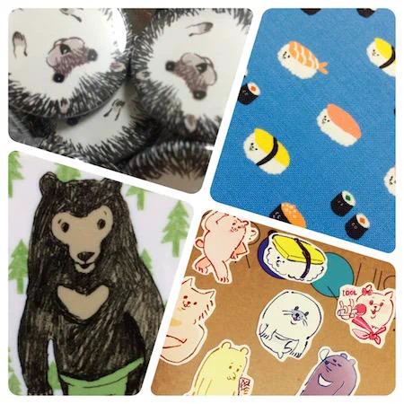 ①デザフェス40出展! ② …  ③ #デザ告知RT ④ブースNo.G-410 ⑤ゆるくて気の抜けた動物たちのグッズを販売します。Tシャツもあるかも… 