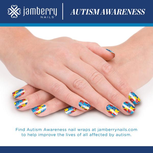 amyguyjam's tweet image. If u want to sport some #jamberrynails Autism Awareness nails 4 the @NOVAHousewives fundraiser order them now!