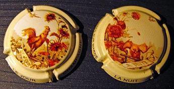 02400Champ_Huot's tweet image. Nouvelles capsules Champagne HUOT sur les thèmes "Le Jour" et "La Nuit" ! En édition limitée ! #champagne #muselets